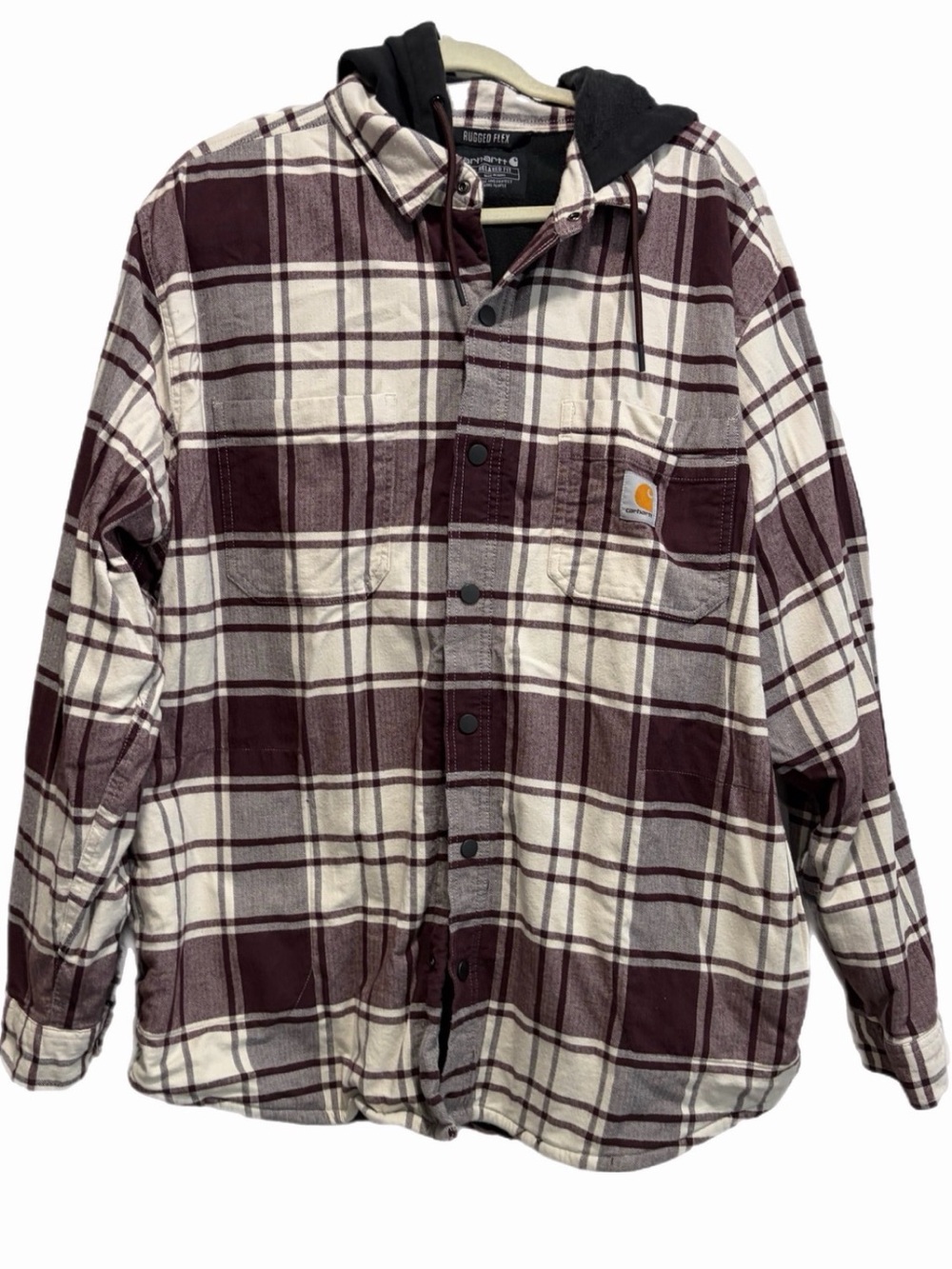 Carhartt Rugged Flex Hooded Flannel Fleece Hooded Jacket
